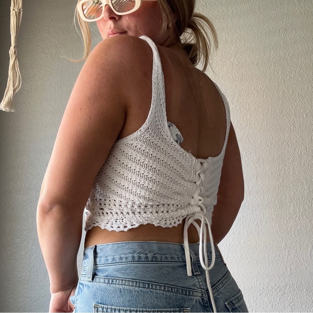 Hollister Crochet Tank Top